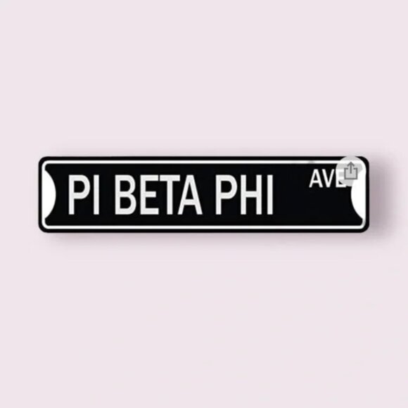 Pi Beta Phi Avenue Street Sign